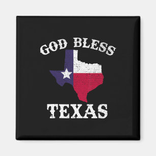 Imã Estado Americano Texas Flag Texan Deus abençoe Tex