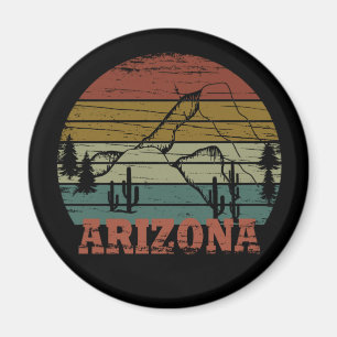 Imã Estado da arizona vintage sunset horizontal az pin
