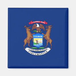 Imã Estado da bandeira de Michigan