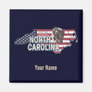 Imã Estado da Carolina do Norte Estados Unidos Mapa US