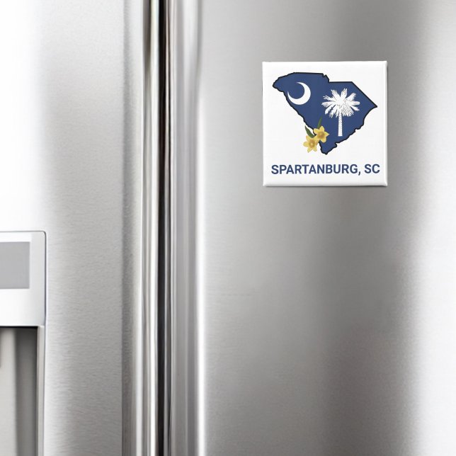 Imã Estado da Carolina do Sul Flor Amarelo Amarelo Jes (Criador carregado)