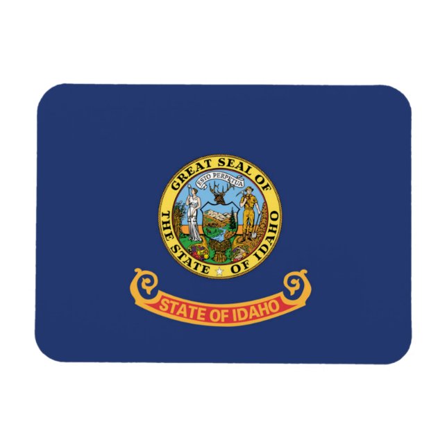 Ímã Estado de bandeira de Idaho, EUA (Horizontal)