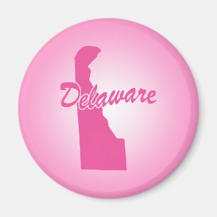 Imã Estado de Delaware Magnet Rosa