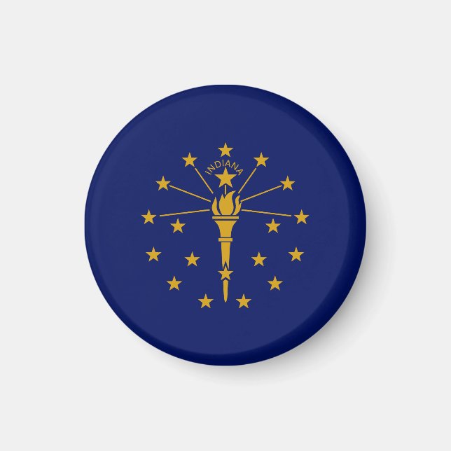 Imã Estado de Indiana Flag USA (Frente)