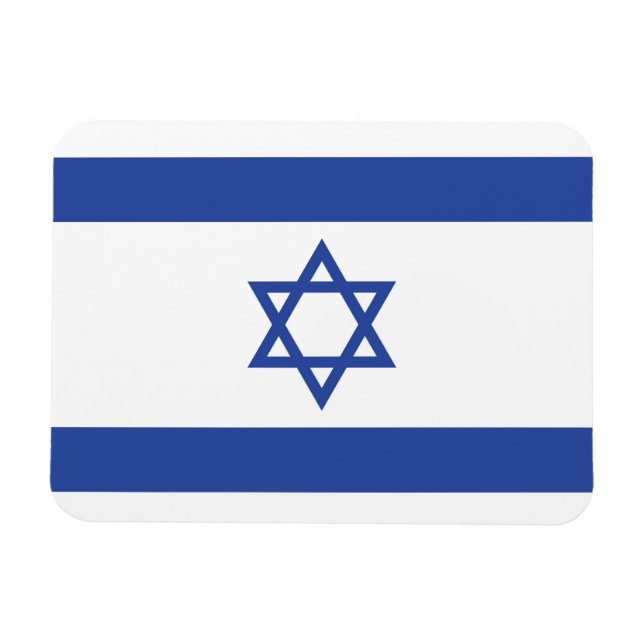 Ímã Estado de Israel Bandeira, Estrela do Judaísmo Dav (Horizontal)