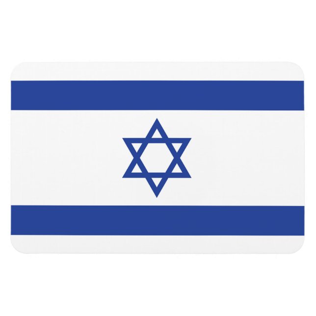 Ímã Estado de Israel Bandeira, Estrela do Judaísmo Dav (Horizontal)