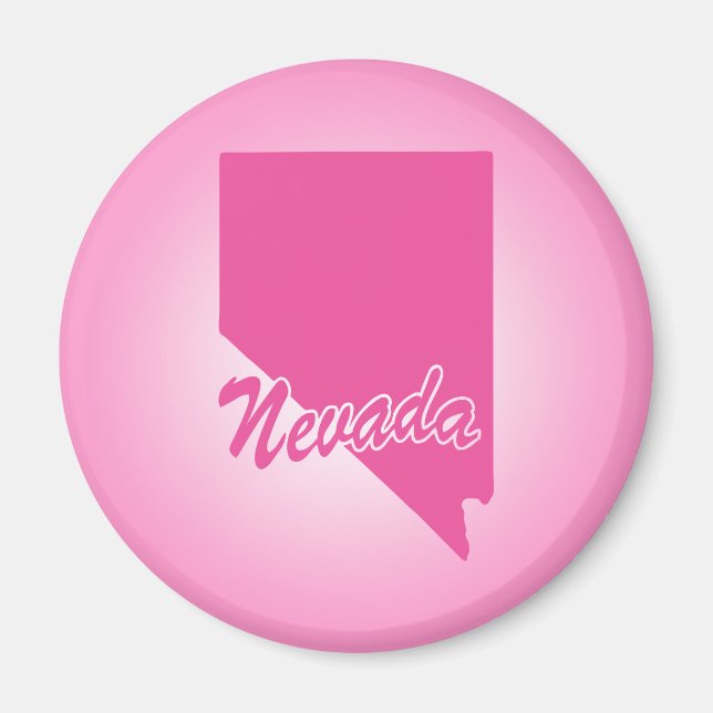 Imã Estado de Nevada Magneto Rosa (Frente)