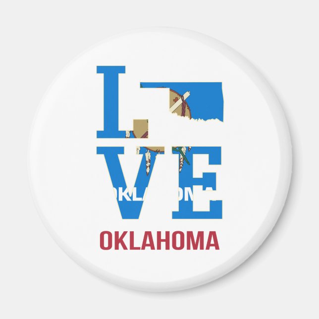 Imã Estado de Oklahoma Love USA (Frente)