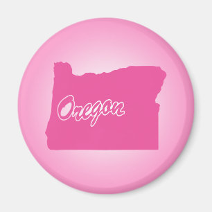 Imã Estado de Oregon Magnet Pink