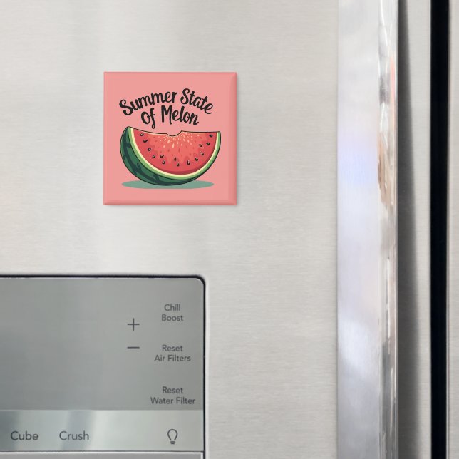 Imã Estado de Verão da Arte Retrorística de Melon (In Situ (Fridge))