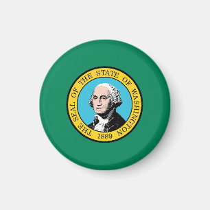Imã Estado de Washington Bandeira EUA