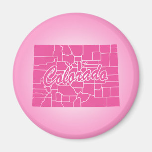 Imã Estado do Colorado Ímã Rosa