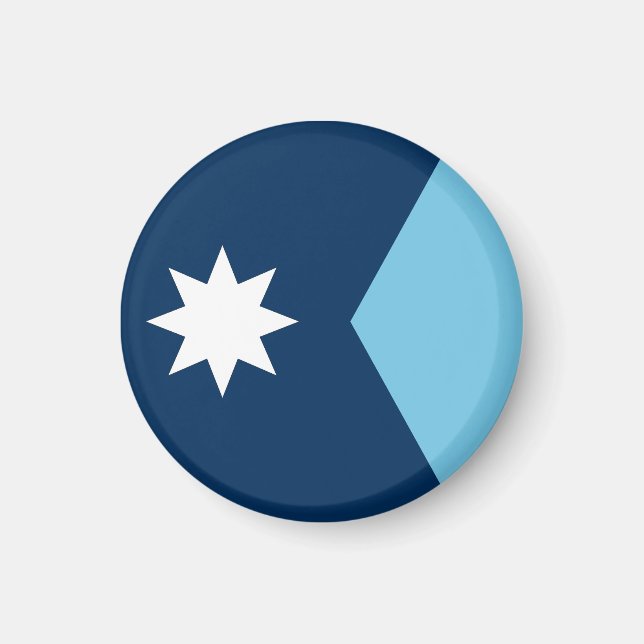 Imã Estado do Minnesota Flag USA (Frente)