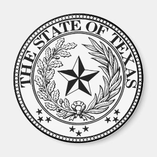 Imã Estado do Texas Magnet White