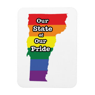 Ímã Estado Orgulho gay Vermont
