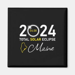 Imã Estado Total do Eclipse Solar Maine 2024