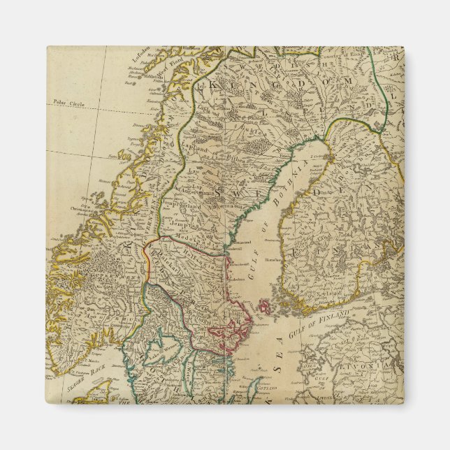 Imã Estados nortes Escandinávia (Frente)