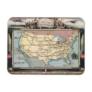 Ímã Estados Unidos mapeiam o Skyway via Air Express