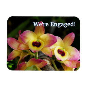 Ímã Estamos encantados! Magneta flexível orquídea