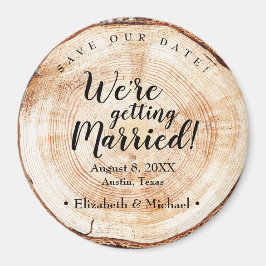 Imã Estamos nos casando com o costume de madeira rusti