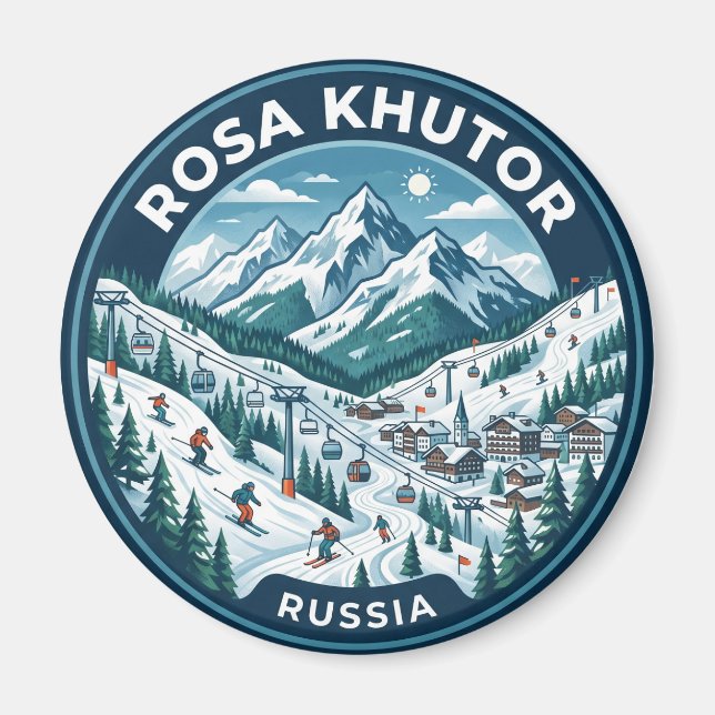 Imã Estância Alpina Rosa Khutor Rússia (Frente)