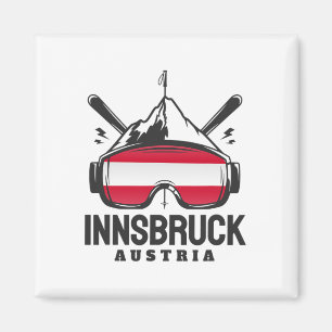 Imã Estância de Esqui Innsbruck Áustria Esqui Retro
