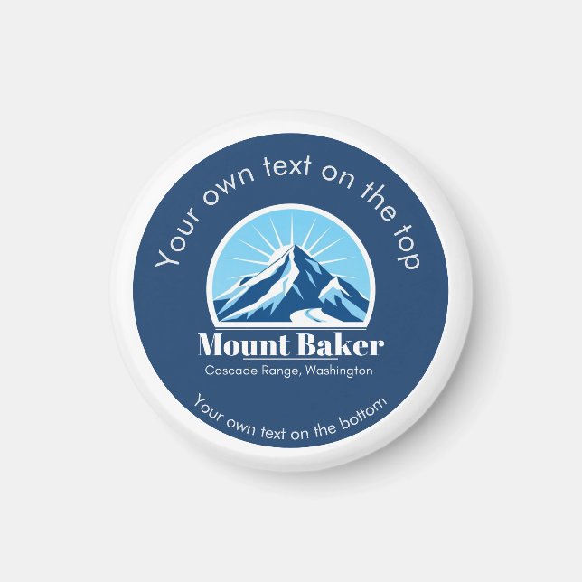 Imã Estância de esqui Mount Baker Cascade Washington  (Frente)