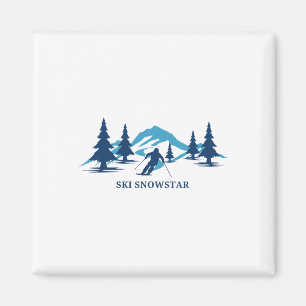 Imã Estância de Esqui Ski Snowstar Illinois Esqui Esqu