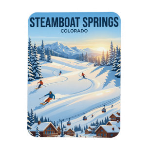 Ímã Estância de Esqui Steamboat Colorado