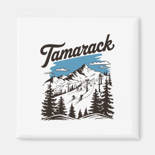 Imã Estância de esqui Tamarack Idaho Esquiando Esquiad