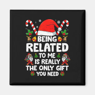 Imã Estar Relacionado A Mim Família De Natal Engraçada
