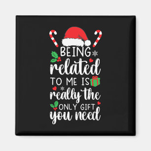 Imã Estar Relacionado A Mim Família De Natal Engraçada
