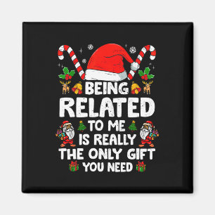 Imã Estar Relacionado A Mim Família De Natal Engraçada
