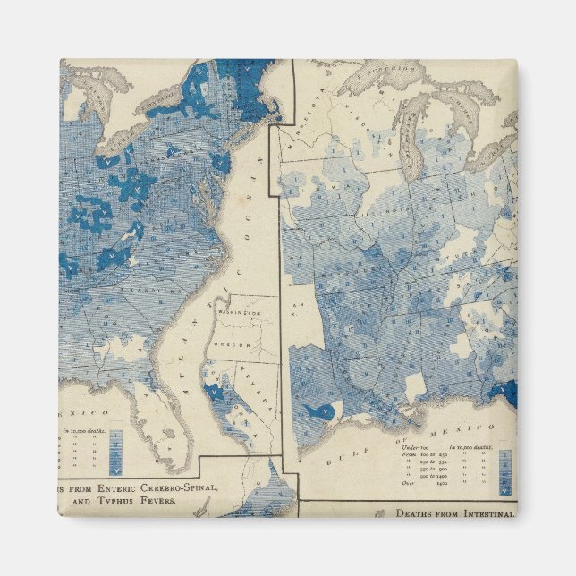 Imã Estatísticas vitais, censo dos Estados Unidos (Frente)