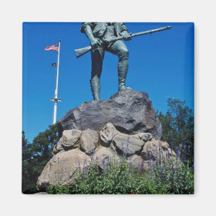 Imã Estátua branca do Minuteman, Lexington,