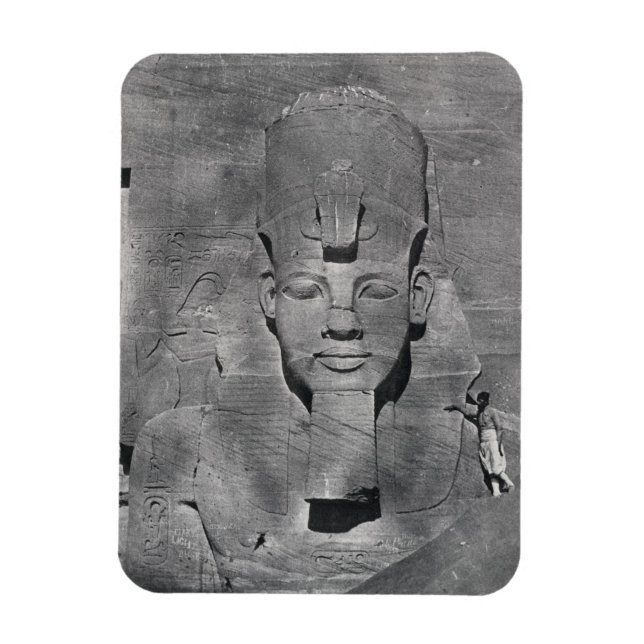 Ímã Estátua colorida de Ramsés II em Abu Simbel, 1850 (Vertical)