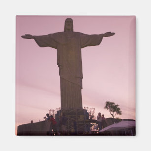 Imã Estátua Cristo em Corcovado, perto da periferia d
