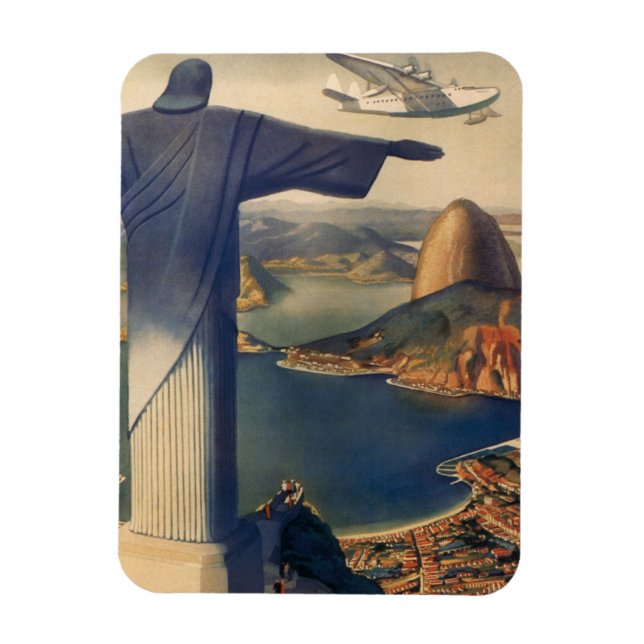 Ímã Estátua Cristo Redentor, Rio De Janeiro, Brasil (Vertical)