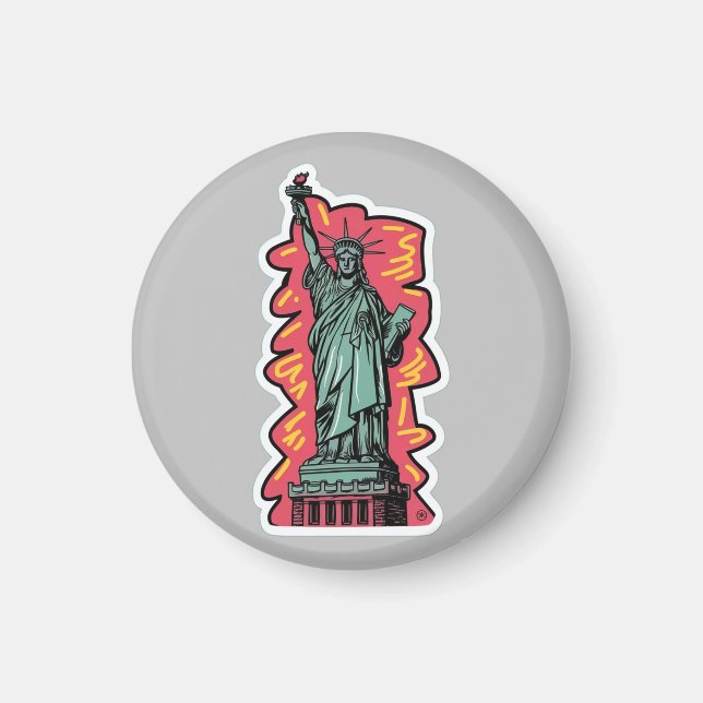 Imã Estátua da Liberdade (Frente)