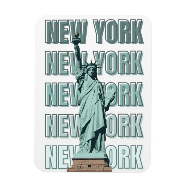 Ímã estátua da liberdade da cidade de Nova York (Vertical)