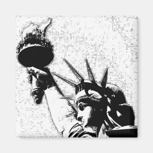 Imã Estátua da liberdade de B&W