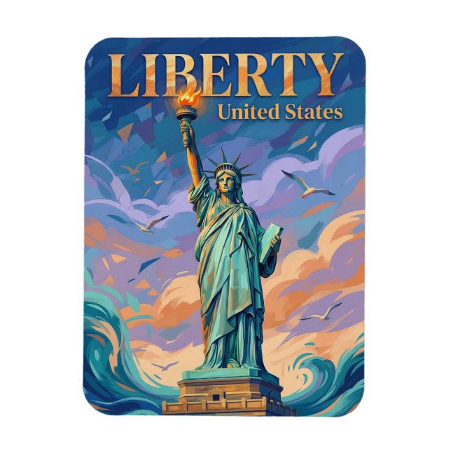 Ímã Estátua da Liberdade Estado de Nova York (Vertical)