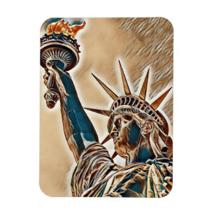 Ímã Estátua da Liberdade estilizada