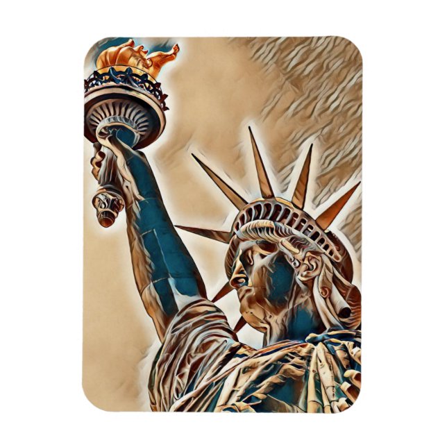Ímã Estátua da Liberdade estilizada (Vertical)