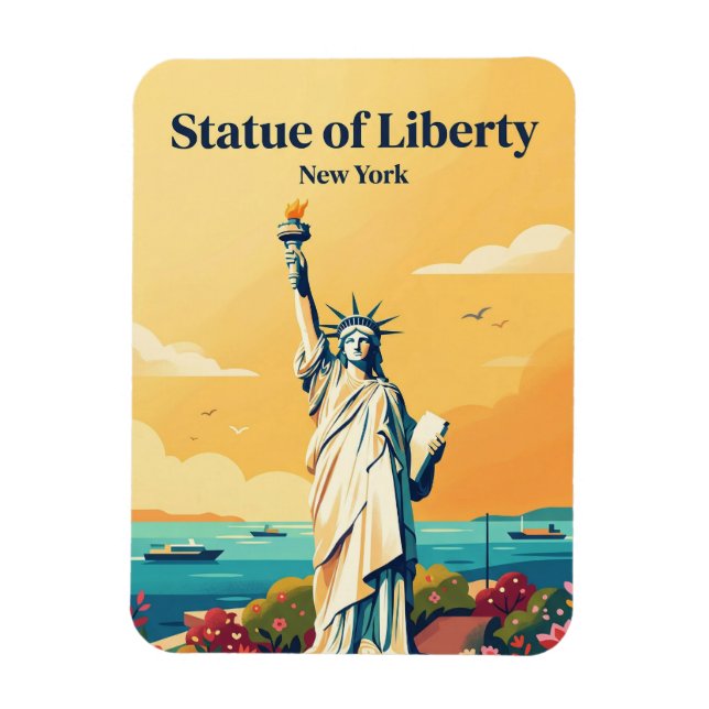 Ímã Estátua da Liberdade EUA (Vertical)