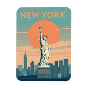 Ímã Estátua da Liberdade NYC Viagem Souvenir