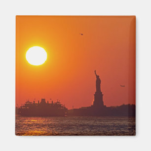 Imã Estátua da Liberdade, Porto de Nova York, NY, EUA,