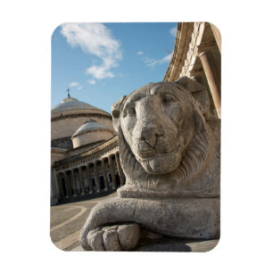 Ímã Estátua de leão em frente a San Francesco di Paola