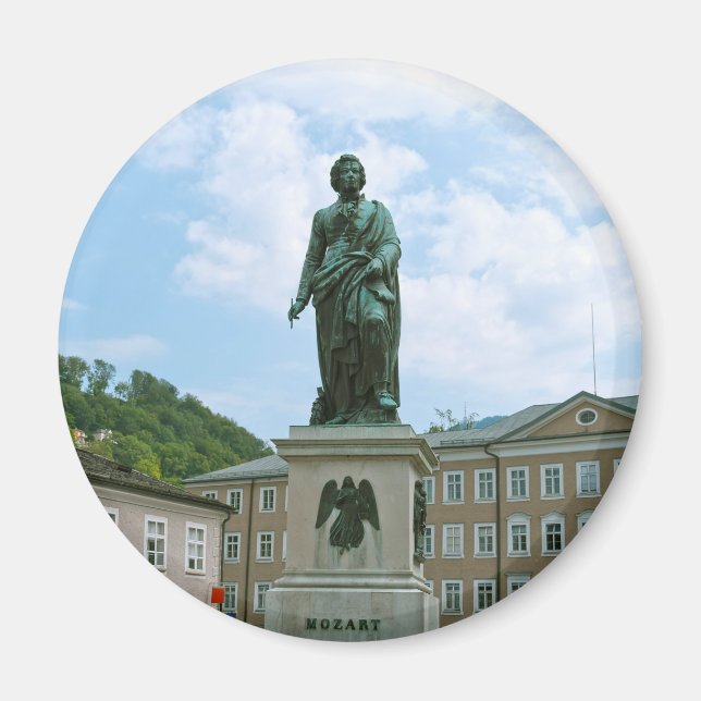 Imã Estátua de Mozart em Salzburgo (Frente)