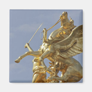 Imã estátua de Pégaso na ponte Pont Alexander III